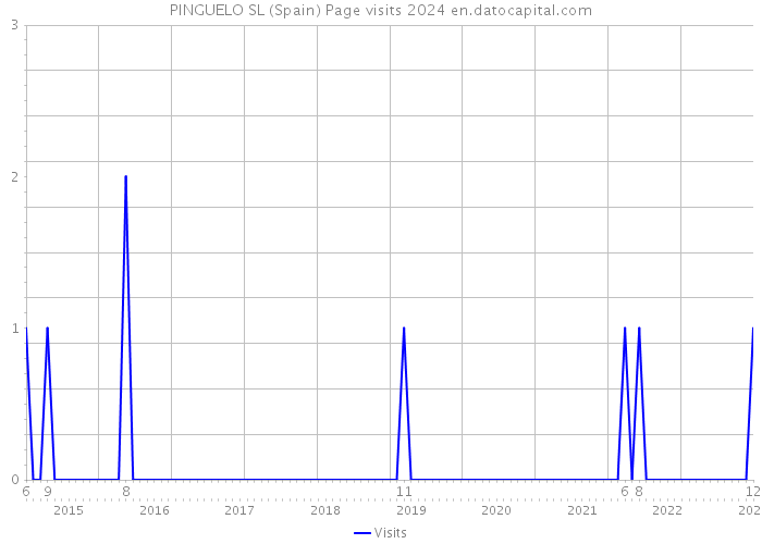 PINGUELO SL (Spain) Page visits 2024 