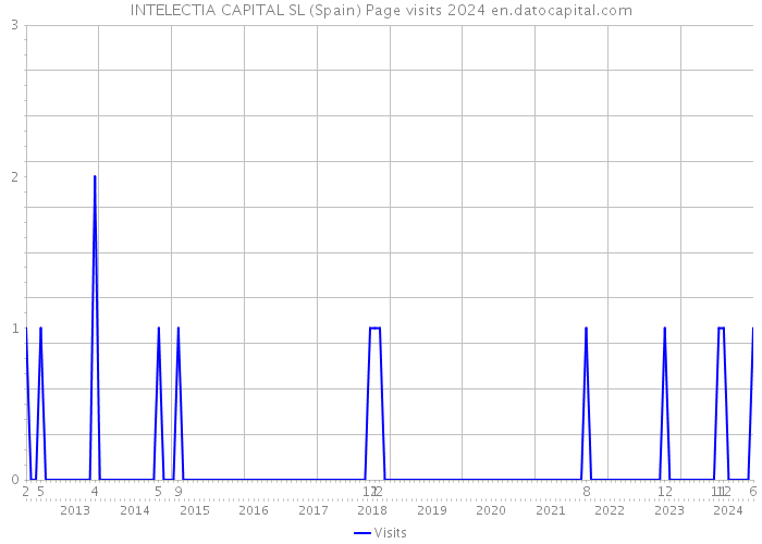 INTELECTIA CAPITAL SL (Spain) Page visits 2024 