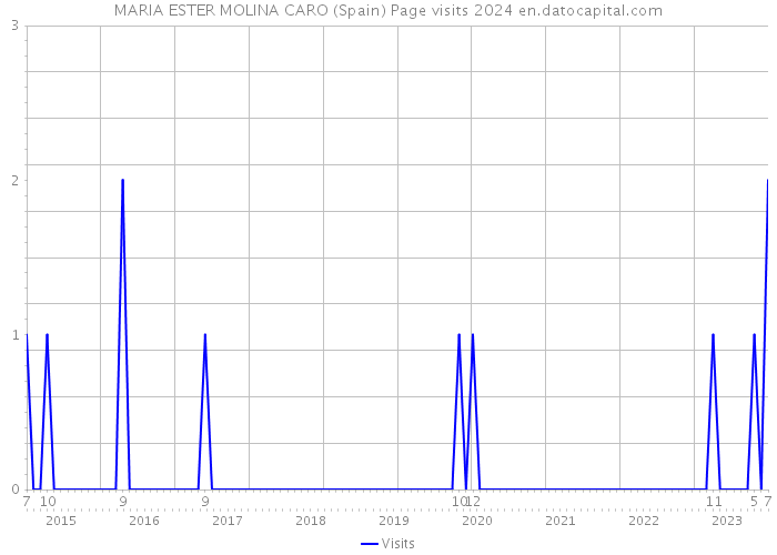 MARIA ESTER MOLINA CARO (Spain) Page visits 2024 