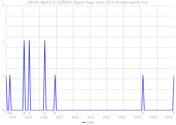 DAVID VELASCO CUÑADO (Spain) Page visits 2024 