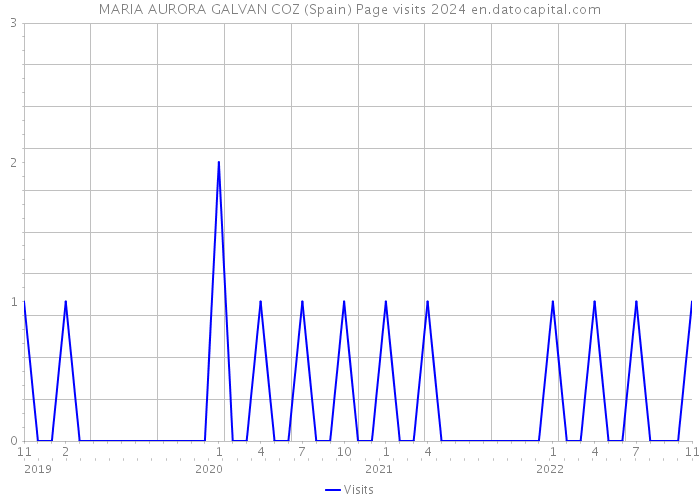 MARIA AURORA GALVAN COZ (Spain) Page visits 2024 