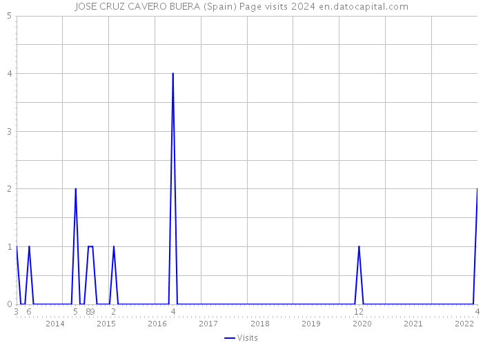 JOSE CRUZ CAVERO BUERA (Spain) Page visits 2024 