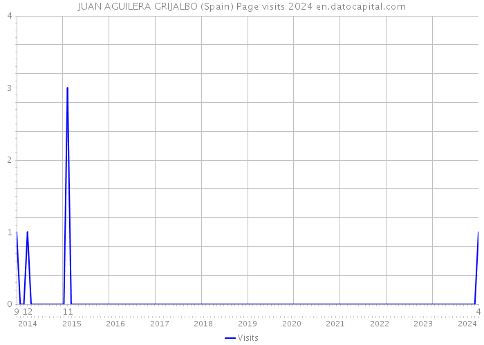 JUAN AGUILERA GRIJALBO (Spain) Page visits 2024 