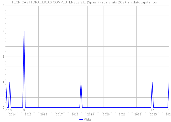 TECNICAS HIDRAULICAS COMPLUTENSES S.L. (Spain) Page visits 2024 