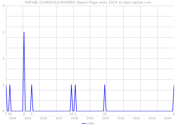 RAFAEL GUARDIOLA MADERA (Spain) Page visits 2024 