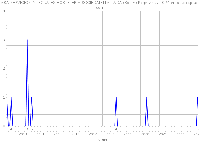 M3A SERVICIOS INTEGRALES HOSTELERIA SOCIEDAD LIMITADA (Spain) Page visits 2024 