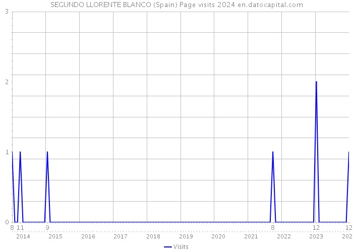 SEGUNDO LLORENTE BLANCO (Spain) Page visits 2024 