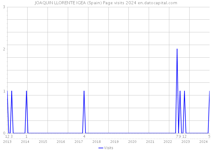 JOAQUIN LLORENTE IGEA (Spain) Page visits 2024 