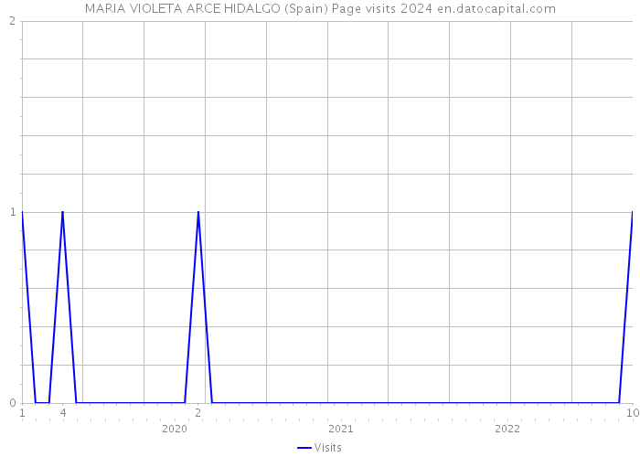 MARIA VIOLETA ARCE HIDALGO (Spain) Page visits 2024 