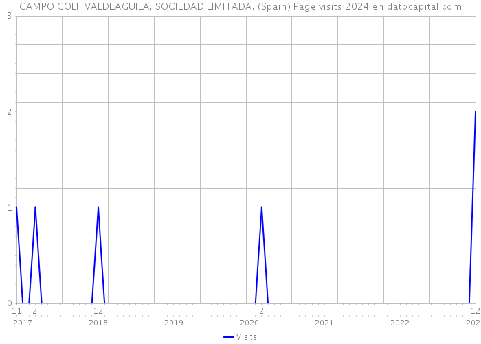CAMPO GOLF VALDEAGUILA, SOCIEDAD LIMITADA. (Spain) Page visits 2024 