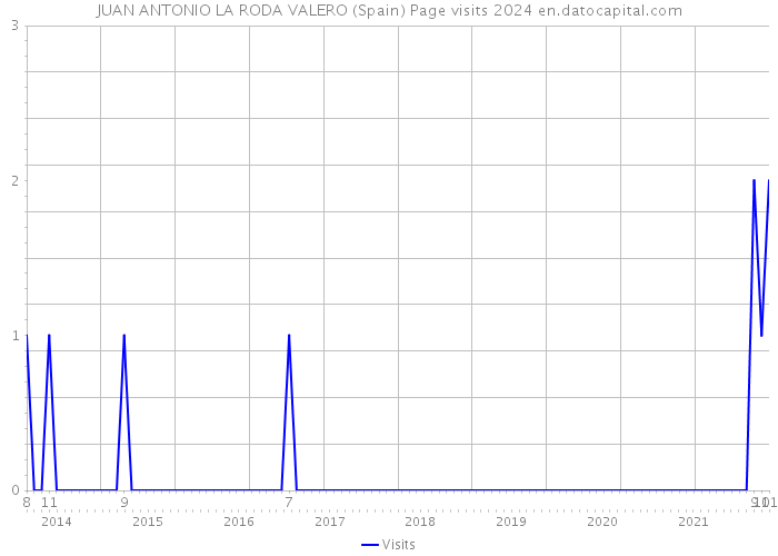 JUAN ANTONIO LA RODA VALERO (Spain) Page visits 2024 