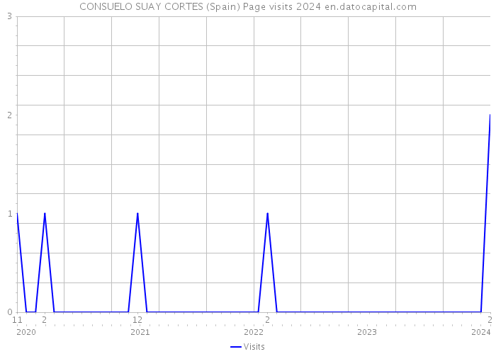 CONSUELO SUAY CORTES (Spain) Page visits 2024 