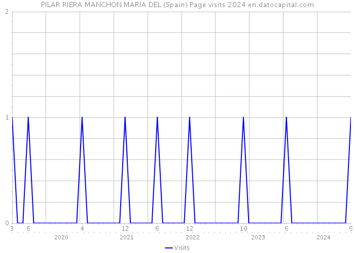 PILAR RIERA MANCHON MARIA DEL (Spain) Page visits 2024 