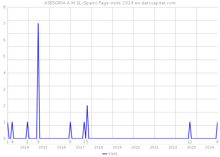 ASESORIA A M SL (Spain) Page visits 2024 