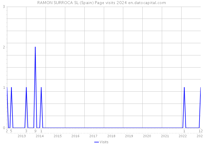 RAMON SURROCA SL (Spain) Page visits 2024 