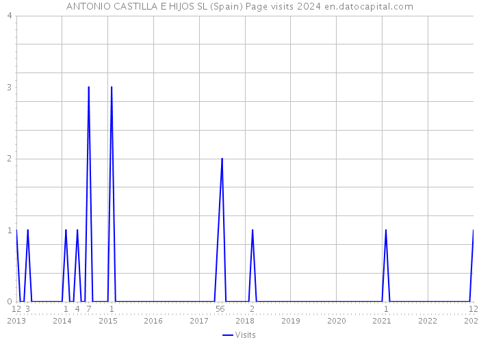 ANTONIO CASTILLA E HIJOS SL (Spain) Page visits 2024 