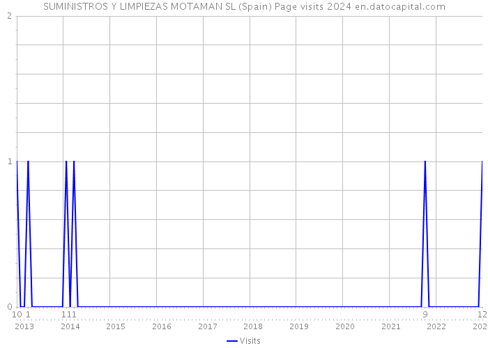 SUMINISTROS Y LIMPIEZAS MOTAMAN SL (Spain) Page visits 2024 