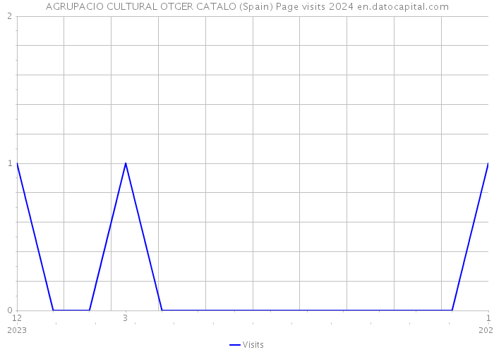 AGRUPACIO CULTURAL OTGER CATALO (Spain) Page visits 2024 