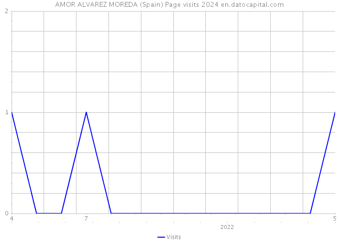AMOR ALVAREZ MOREDA (Spain) Page visits 2024 