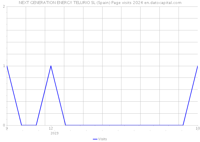 NEXT GENERATION ENERGY TELURIO SL (Spain) Page visits 2024 