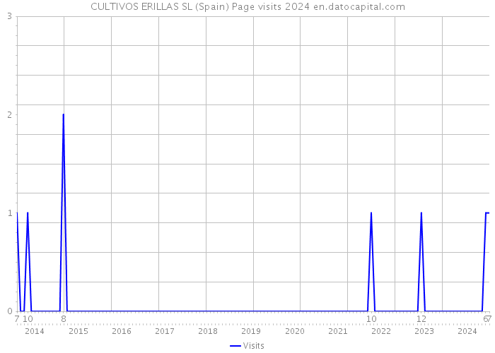 CULTIVOS ERILLAS SL (Spain) Page visits 2024 