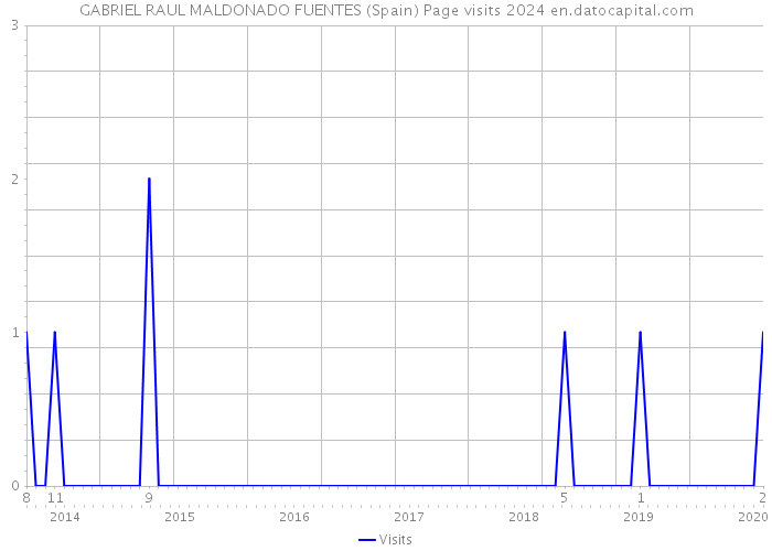 GABRIEL RAUL MALDONADO FUENTES (Spain) Page visits 2024 