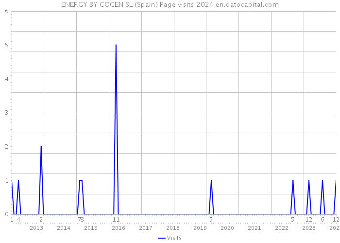 ENERGY BY COGEN SL (Spain) Page visits 2024 