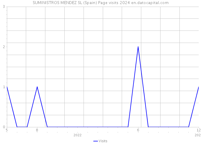 SUMINISTROS MENDEZ SL (Spain) Page visits 2024 