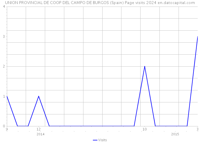 UNION PROVINCIAL DE COOP DEL CAMPO DE BURGOS (Spain) Page visits 2024 