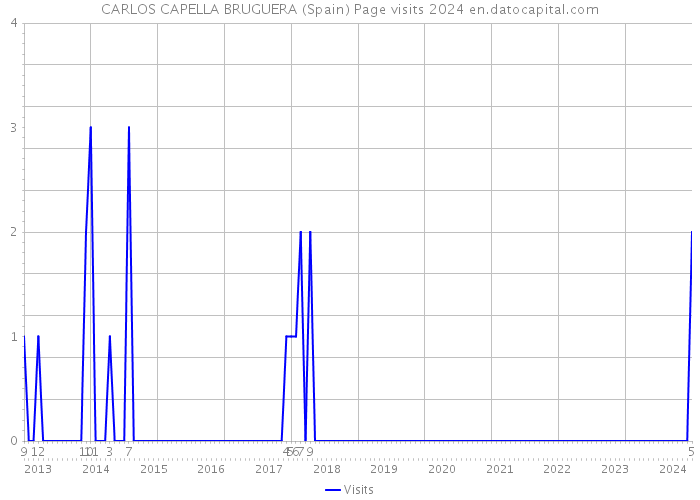 CARLOS CAPELLA BRUGUERA (Spain) Page visits 2024 
