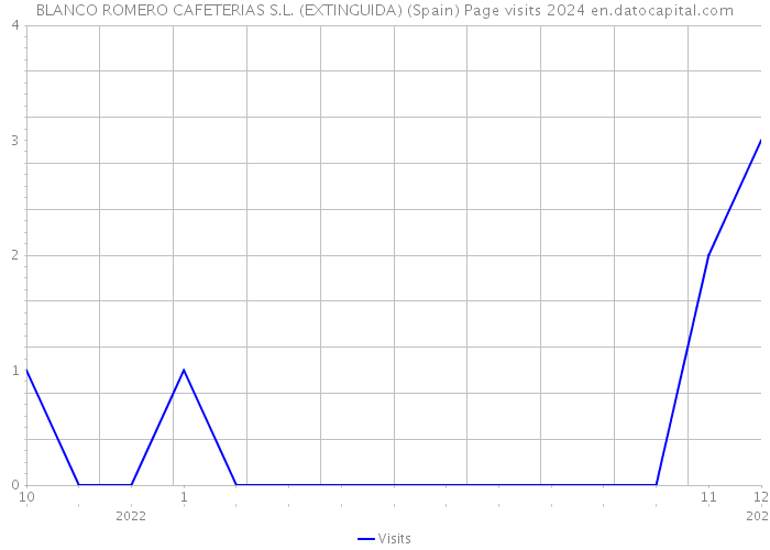 BLANCO ROMERO CAFETERIAS S.L. (EXTINGUIDA) (Spain) Page visits 2024 