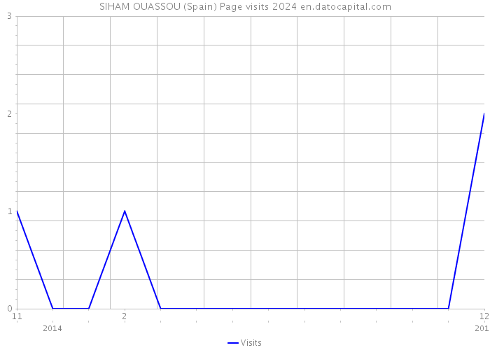 SIHAM OUASSOU (Spain) Page visits 2024 