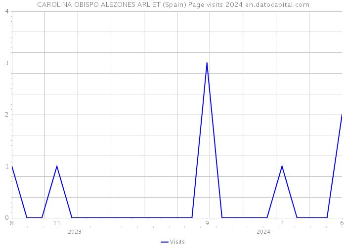 CAROLINA OBISPO ALEZONES ARLIET (Spain) Page visits 2024 