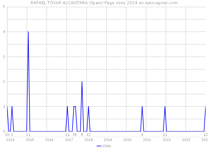 RAFAEL TOVAR ALCANTARA (Spain) Page visits 2024 