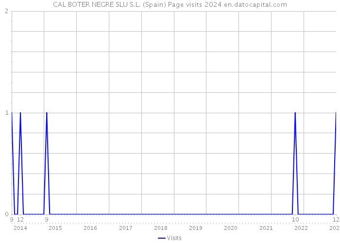 CAL BOTER NEGRE SLU S.L. (Spain) Page visits 2024 
