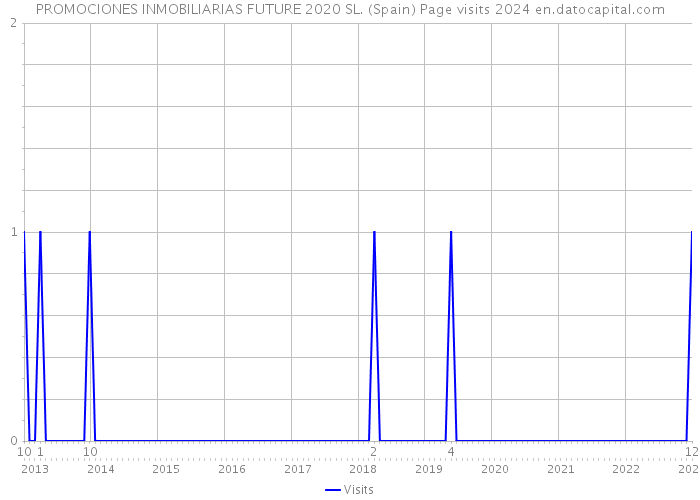 PROMOCIONES INMOBILIARIAS FUTURE 2020 SL. (Spain) Page visits 2024 