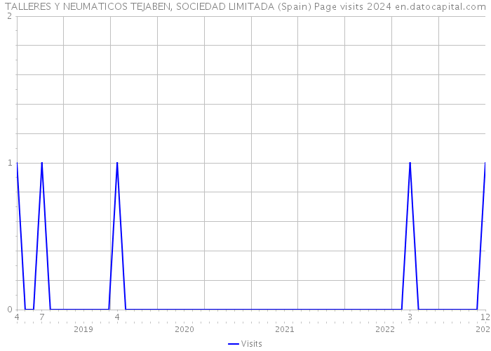 TALLERES Y NEUMATICOS TEJABEN, SOCIEDAD LIMITADA (Spain) Page visits 2024 