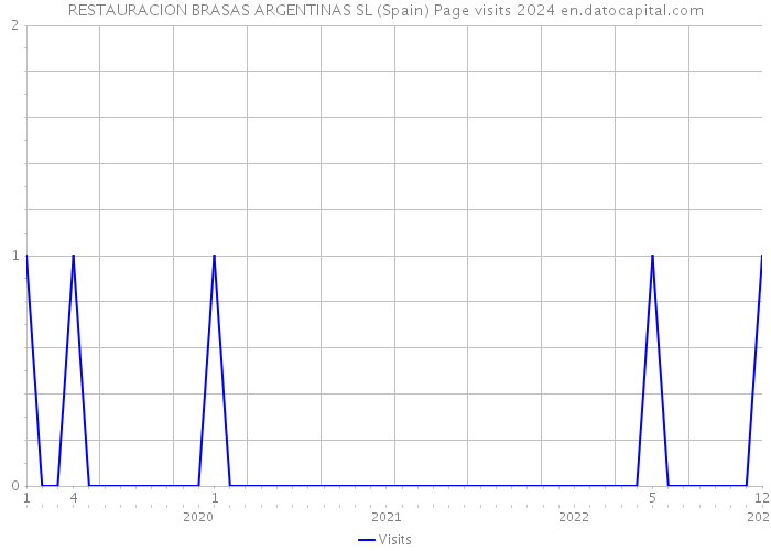 RESTAURACION BRASAS ARGENTINAS SL (Spain) Page visits 2024 