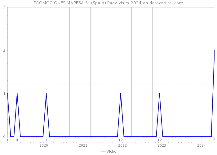 PROMOCIONES MAPESA SL (Spain) Page visits 2024 