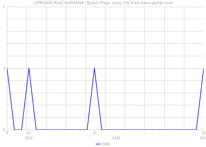 CIPRIANO RUIZ ALMANSA (Spain) Page visits 2024 