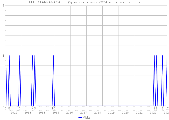 PELLO LARRANAGA S.L. (Spain) Page visits 2024 