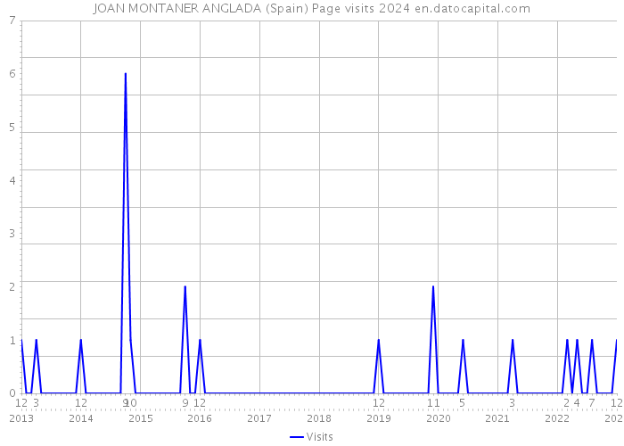 JOAN MONTANER ANGLADA (Spain) Page visits 2024 