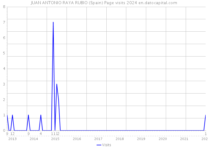 JUAN ANTONIO RAYA RUBIO (Spain) Page visits 2024 