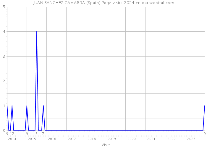 JUAN SANCHEZ GAMARRA (Spain) Page visits 2024 