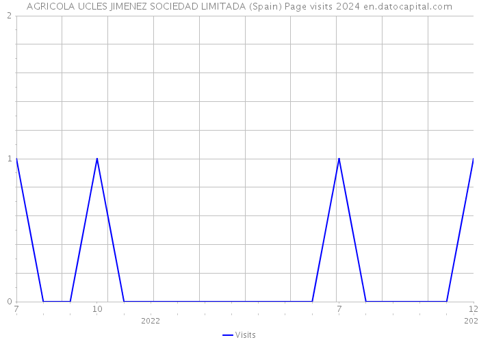AGRICOLA UCLES JIMENEZ SOCIEDAD LIMITADA (Spain) Page visits 2024 
