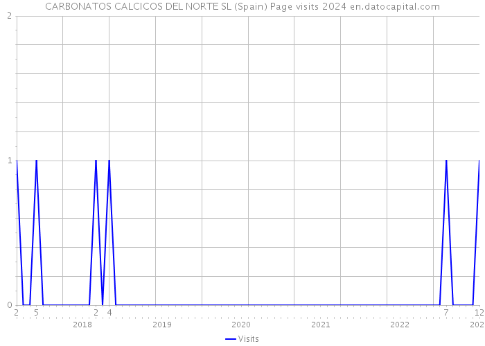 CARBONATOS CALCICOS DEL NORTE SL (Spain) Page visits 2024 