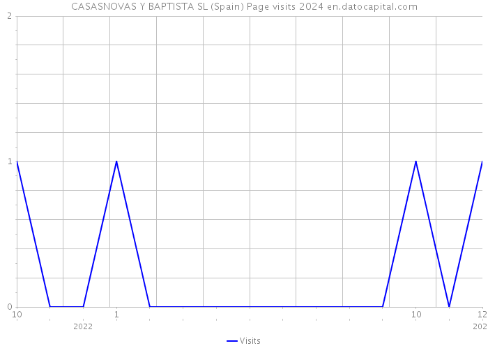 CASASNOVAS Y BAPTISTA SL (Spain) Page visits 2024 