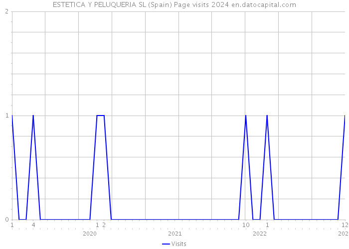 ESTETICA Y PELUQUERIA SL (Spain) Page visits 2024 