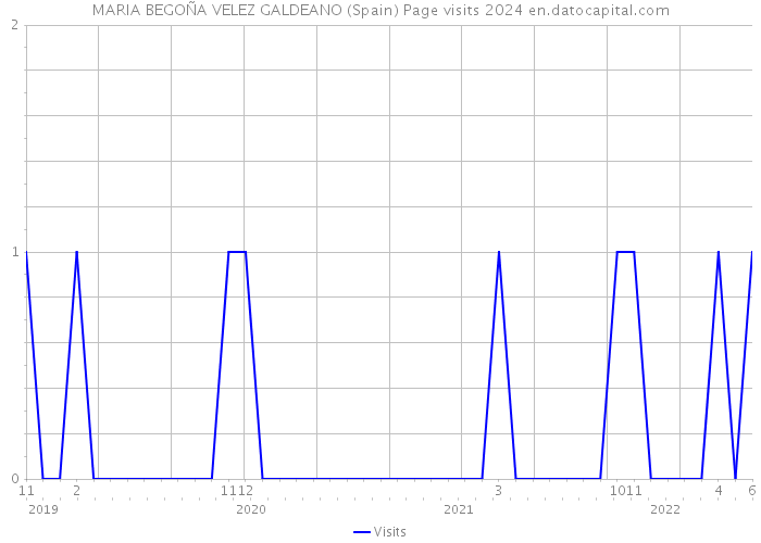 MARIA BEGOÑA VELEZ GALDEANO (Spain) Page visits 2024 