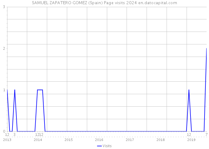 SAMUEL ZAPATERO GOMEZ (Spain) Page visits 2024 